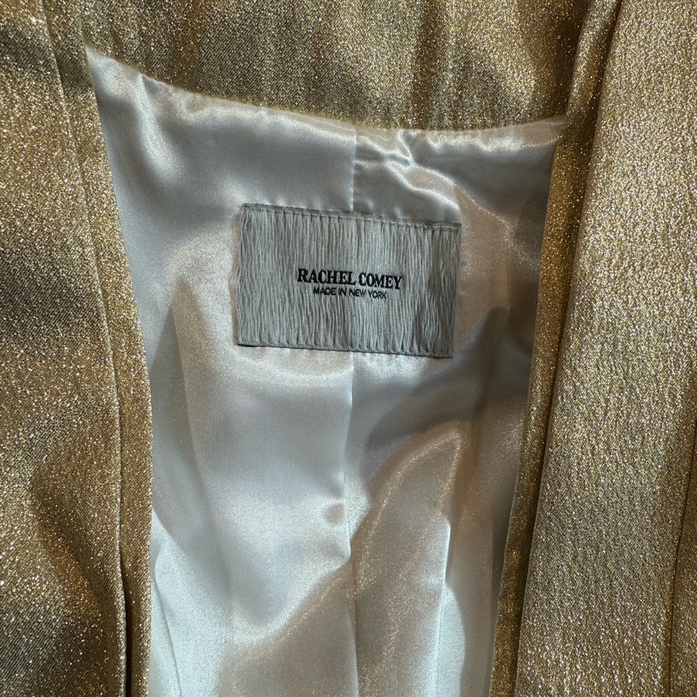 Rachel Comey Gold Blazer and Pants Set Sz 6 - Picture 2 of 10